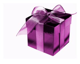 Paquete para "Bel" en la Mensajería de Goddard Purple-gift-box
